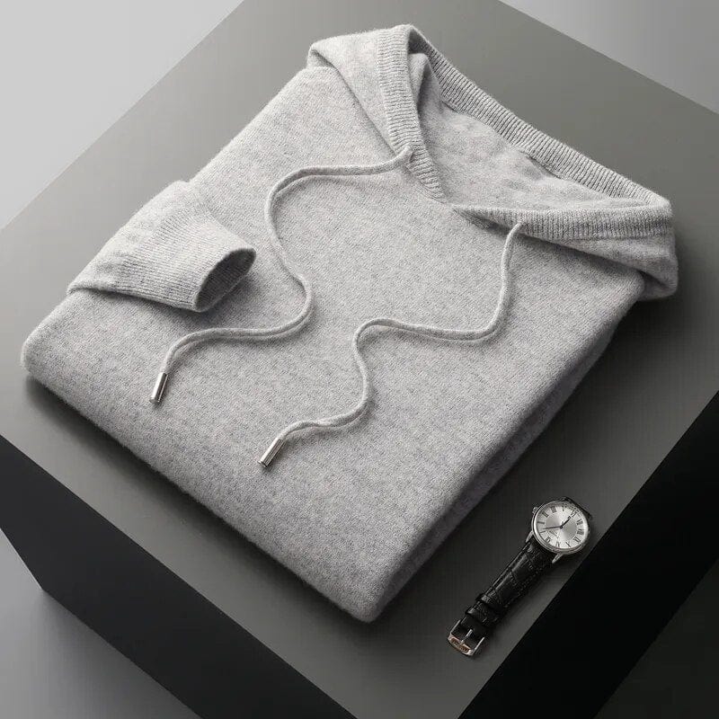 Slim Fit Men's Hooded Pullover Sweater