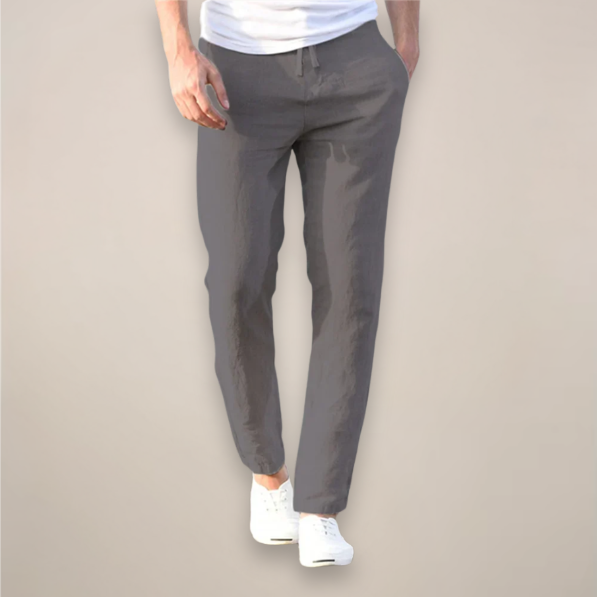 Men's Comfortable Linen Pants – Lightweight Summer Trousers
