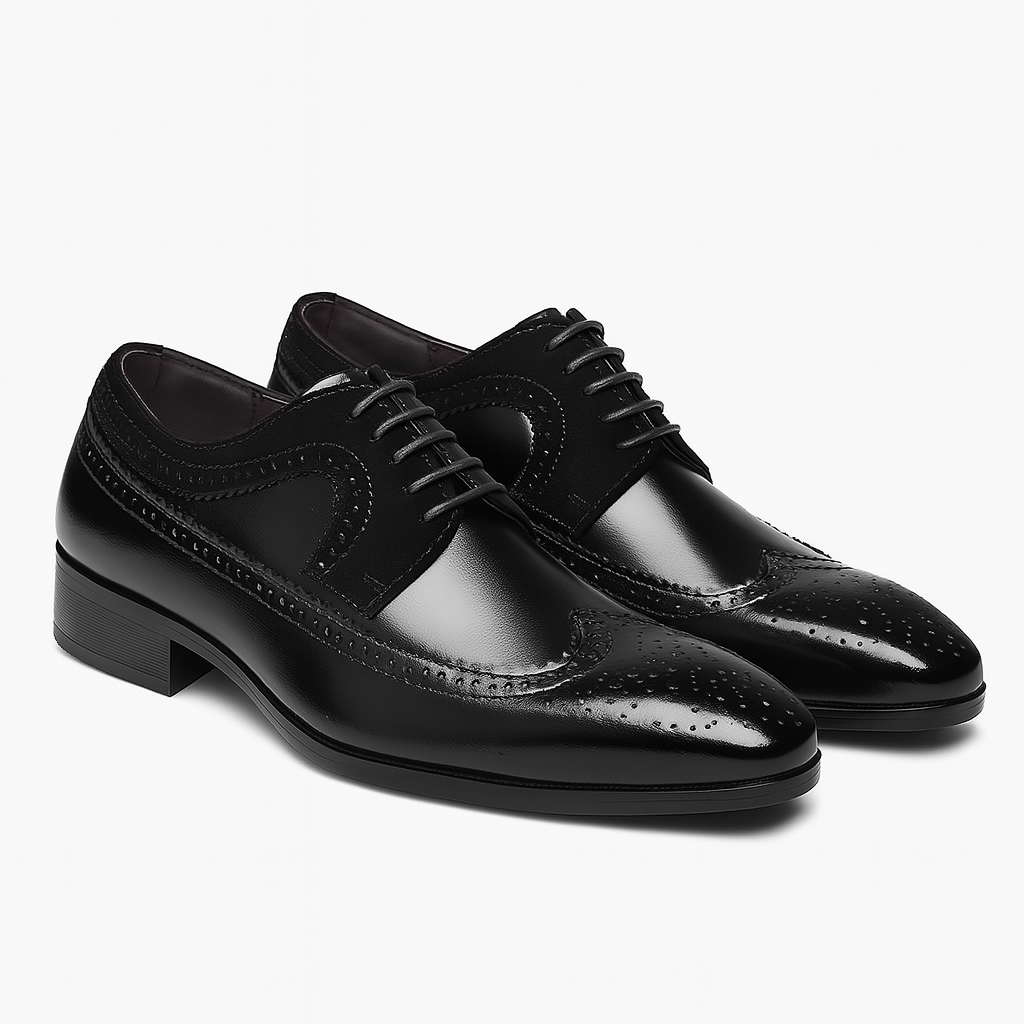 Classic Wingtip Leather Dress Shoes for Men