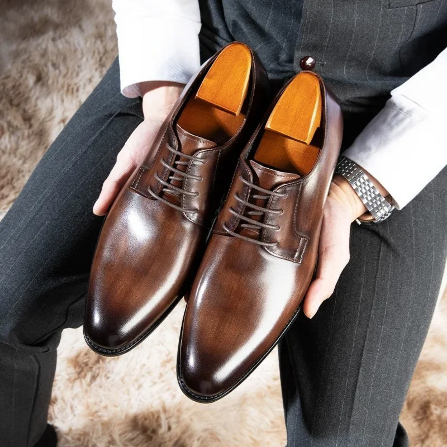 Elegant Mens Formal Dress Shoes - OutfitLondon