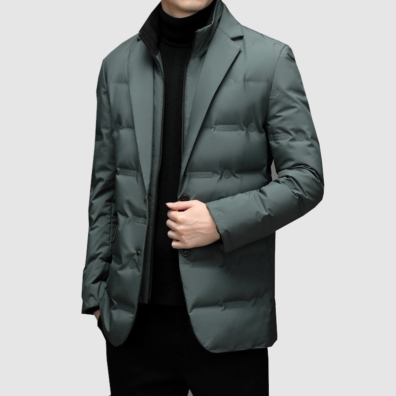Men's Insulated Padded Waterproof Parka Jacket
