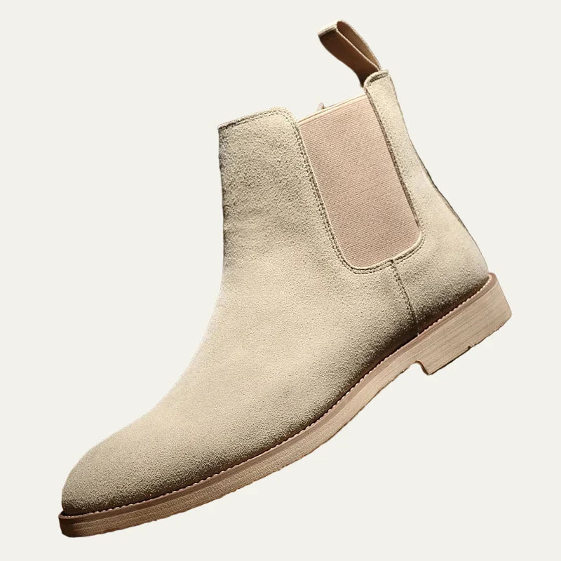 Men's Dark Brown Leather Chelsea Ankle Boot