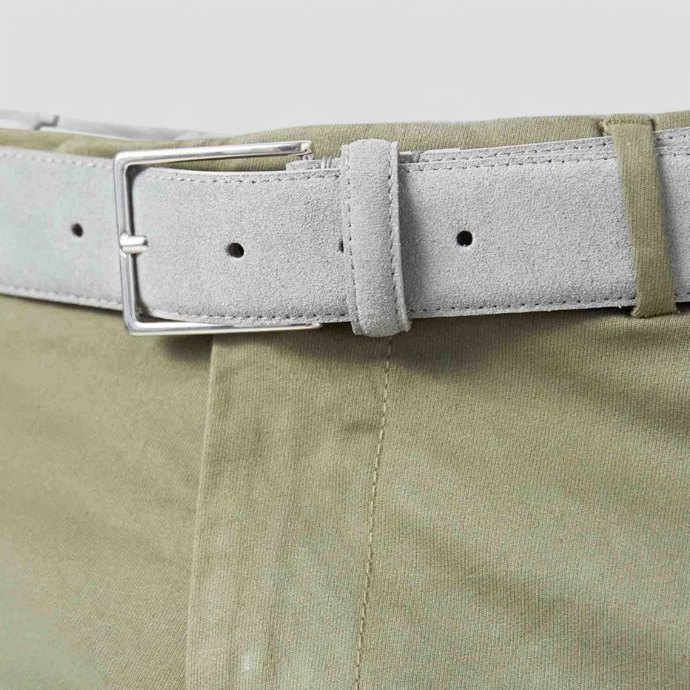 Men's Leather Dress Belt - Simple Classic Buckle Style