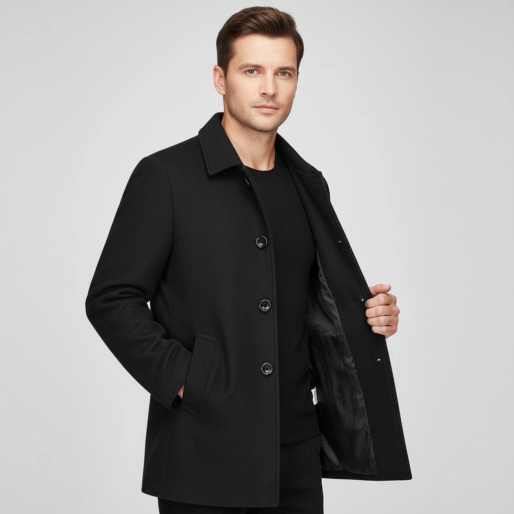 Warm Winter Mens Short Coat