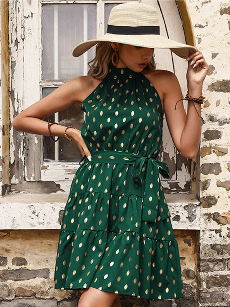 Mikayla Dress | Playful Summer Polka Dots Dress
