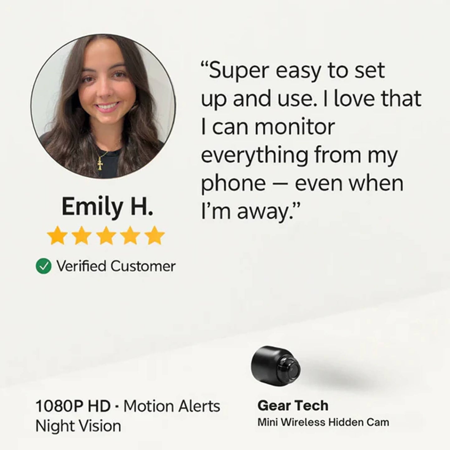 Wireless Baby Monitor Security Camera with Sound