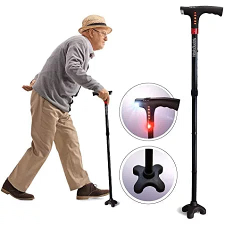 Portable Collapsible LED Walking Cane - OutfitLondon