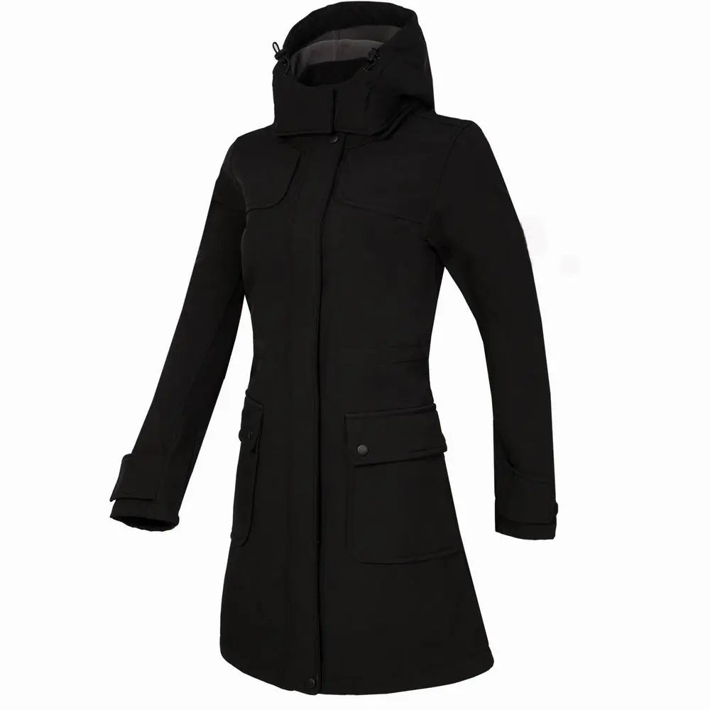 Rainproof Ladies Coat With Hood And Zip