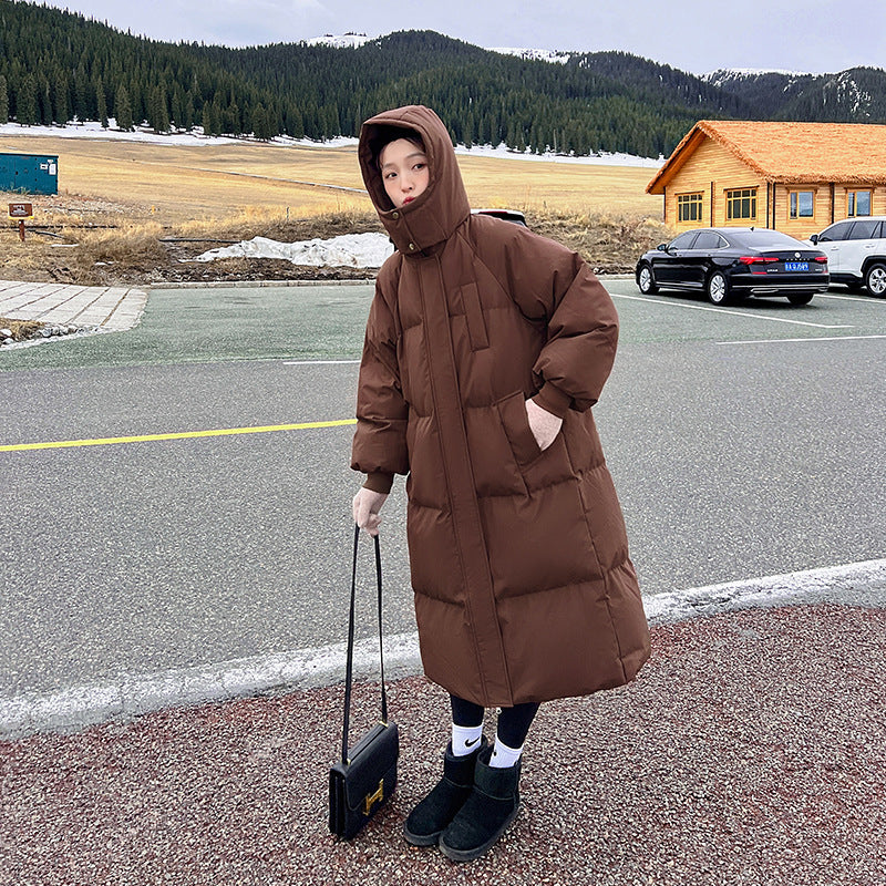 Warm Waterproof Puffer Coat with Hood