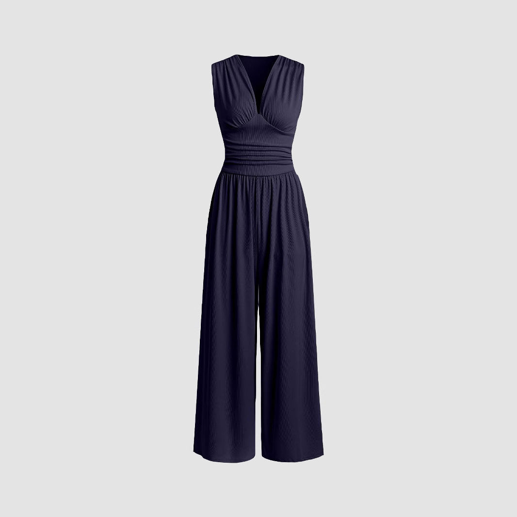 Chic Ruffled Relaxed Jumpsuit
