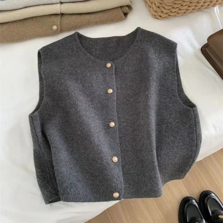 Warm Thick Knit Vest for Women