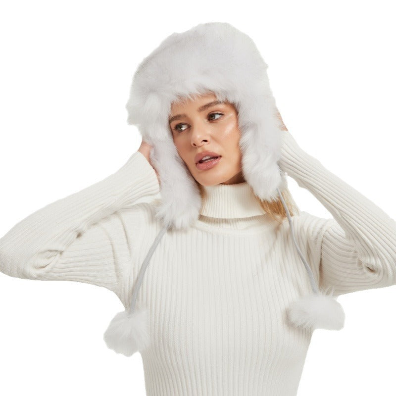 Warm Furry Animal Ear Winter Hat