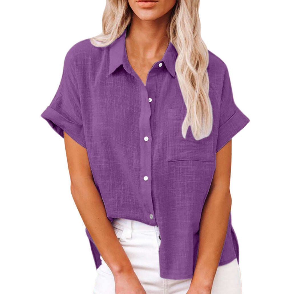 Soft Relaxed Fit Women's Button Down Shirt