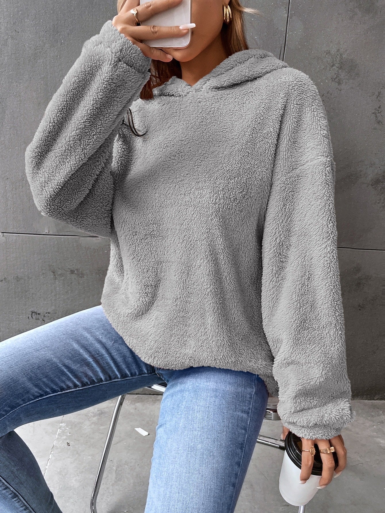 Soft Women's Fleece Hooded Sweatshirt