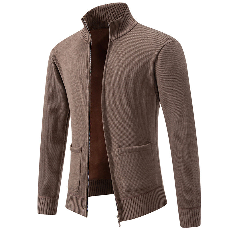 Versatile Zip Up Cardigan with Pockets