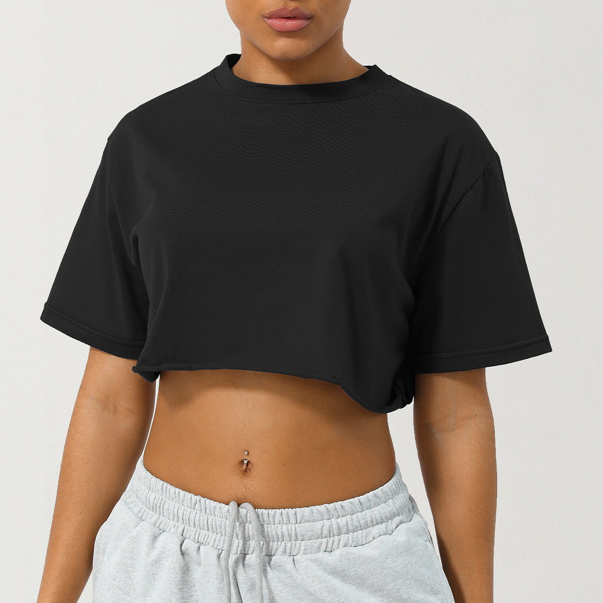 Comfortable Casual Cropped T-Shirt