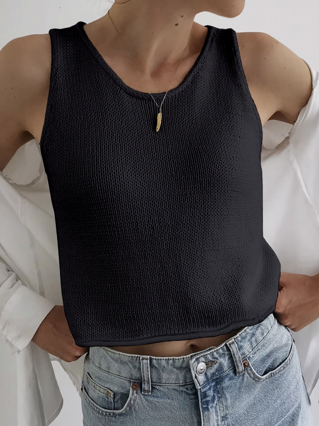 Relaxed Fit Crew Neck Sweatshirt Top