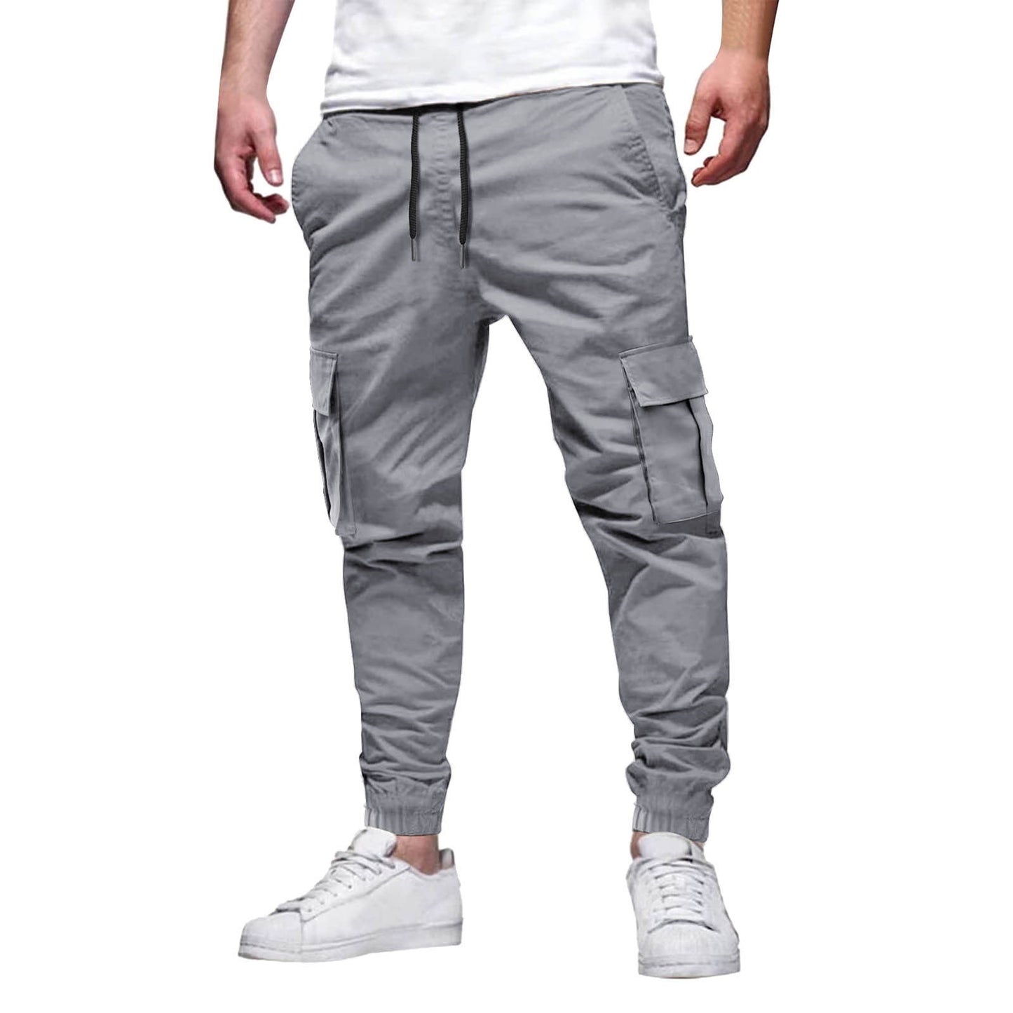 Men's Slim Fit Running Pants with Elastic Waist