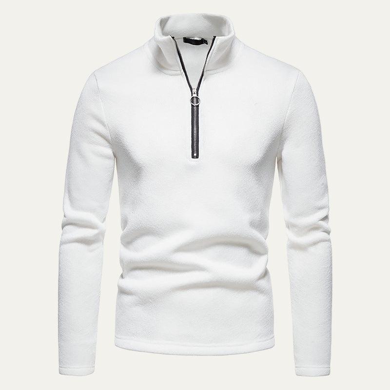 Men's Ribbed Half Zip Sweater Pullover