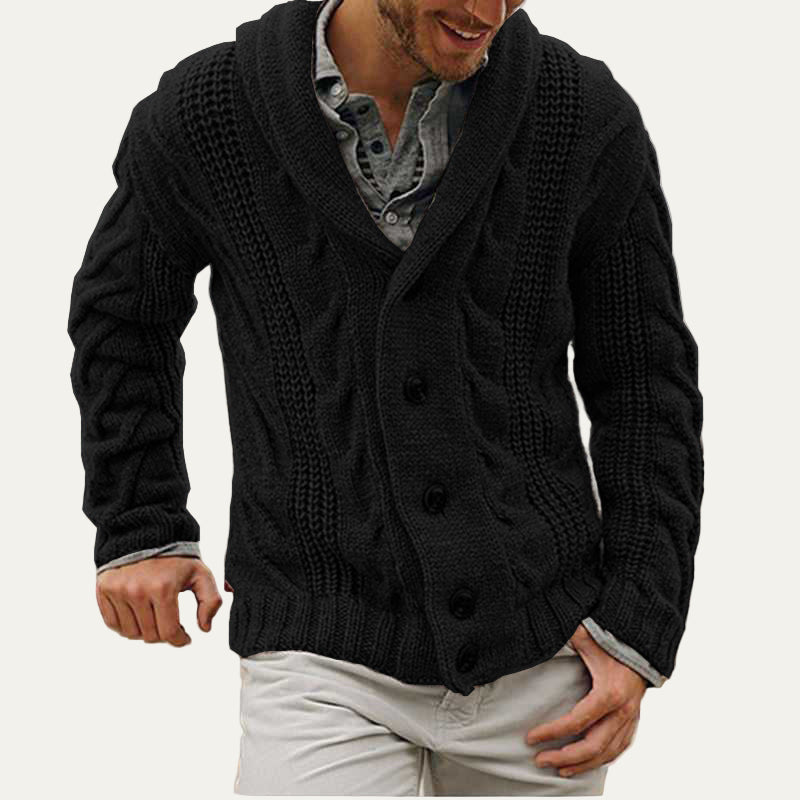 Warm Chunky Knit Cardigan Sweater