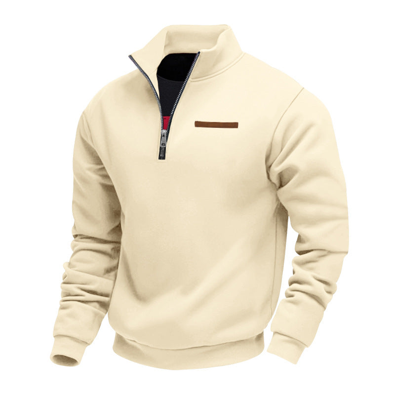 Men's Casual Quarter Zip Sweatshirt