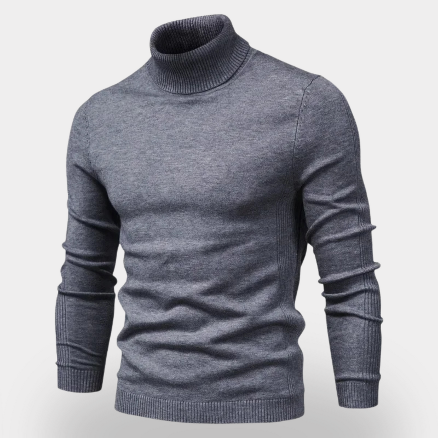 Classic Mens Knitted Sweater - Slim Fit Winter Coat