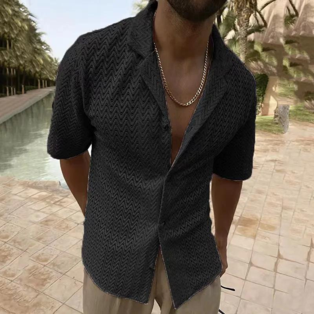 Lightweight Summer Knit Shirt for Men