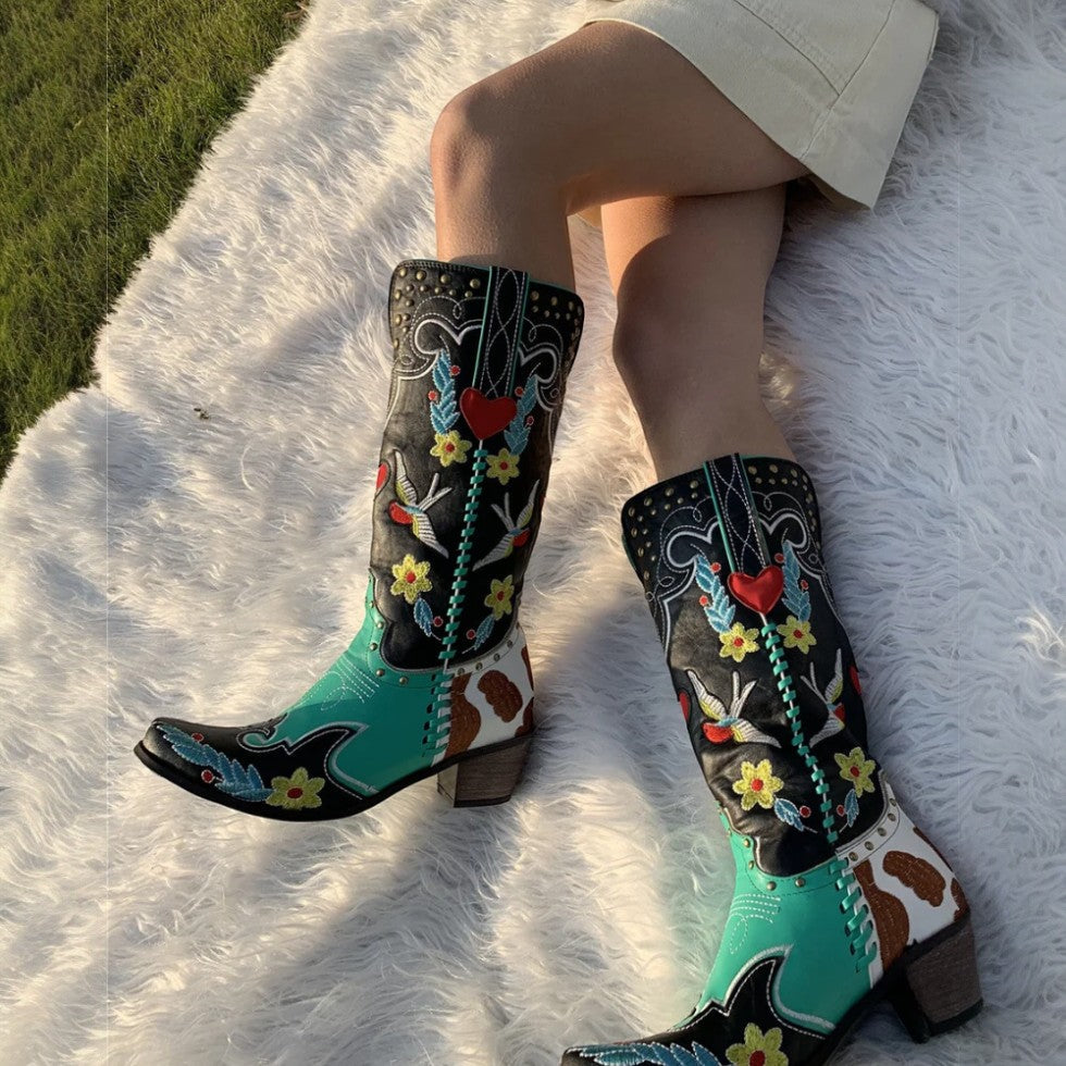 Comfortable Stitched Country Riding Boots for Women