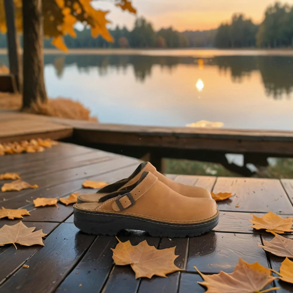 Soft Leather Easy Slip On Shoes for Women