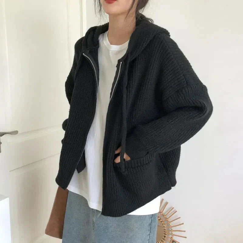 Soft Women's Open Front Sweater Jacket