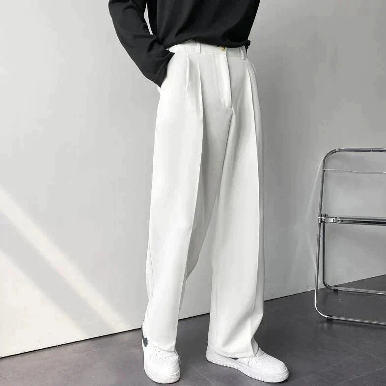 Comfortable Slim Fit Polyester Trousers
