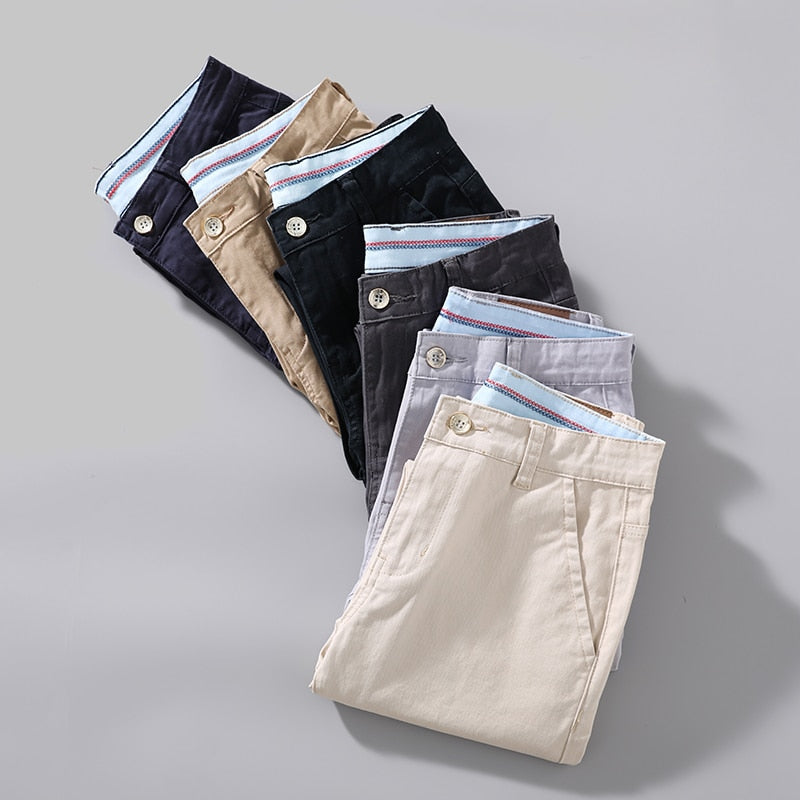 Comfortable Fit Slim Leg Tapered Pants