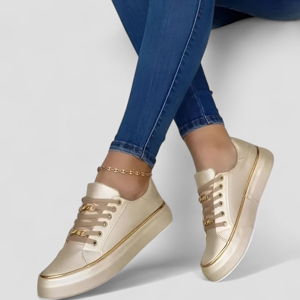 Ladies Thick Heel Sneaker Boots