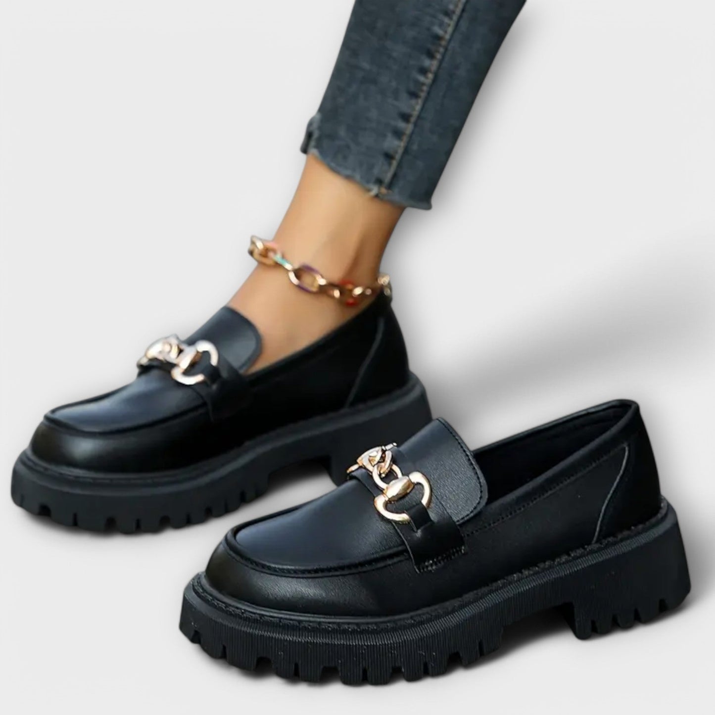 Fashionable Women's Buckle Platform Shoes - OutfitLondon