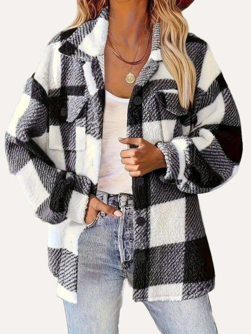 Ladies Classic Check Flannel Jacket