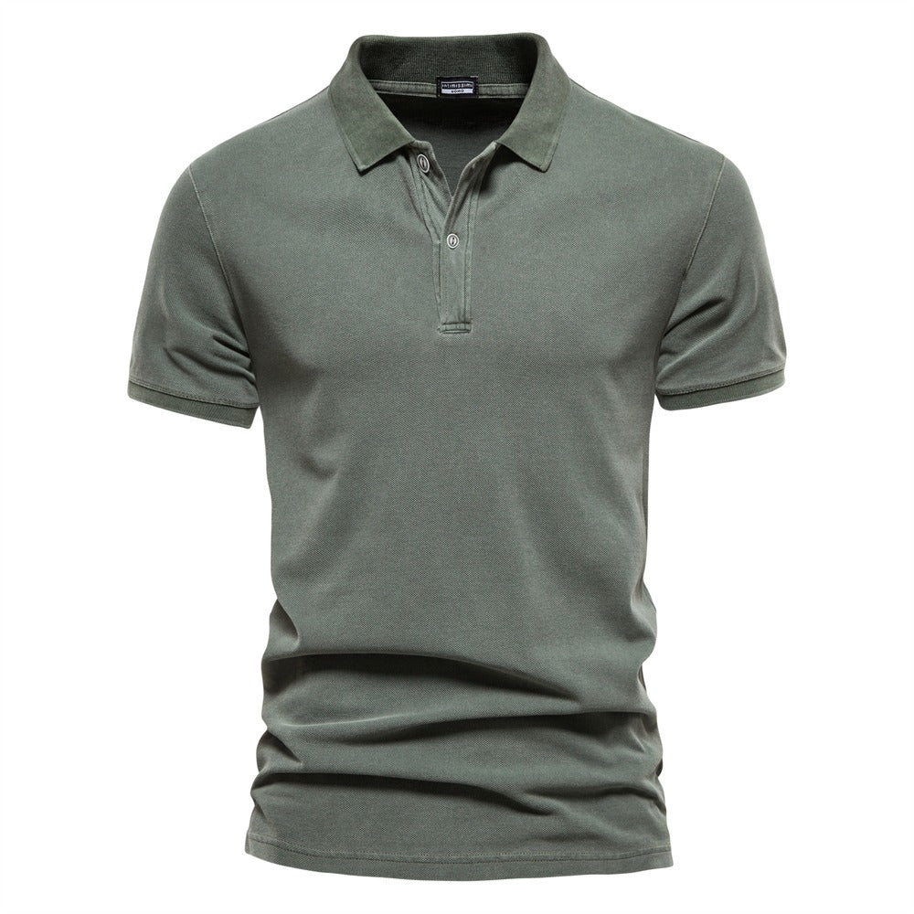 Classic Fit Polo Shirt with Soft Collar