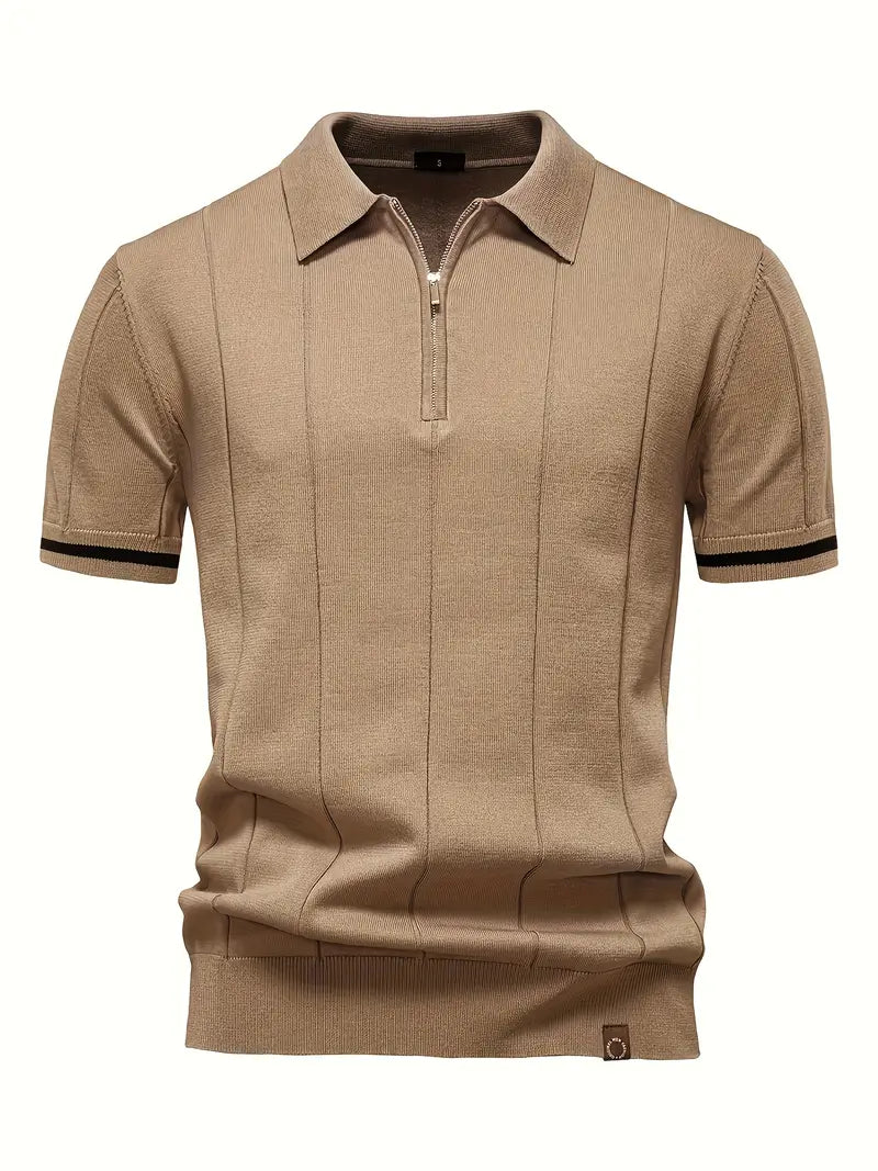 Slim Fit Polo Shirt – Lightweight Breathable Fabric