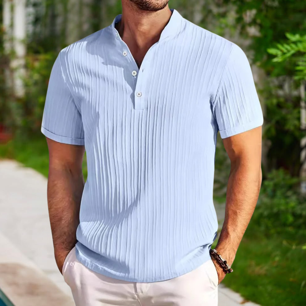 Comfortable Fit Polo Shirt with Relaxed Classic Collar
