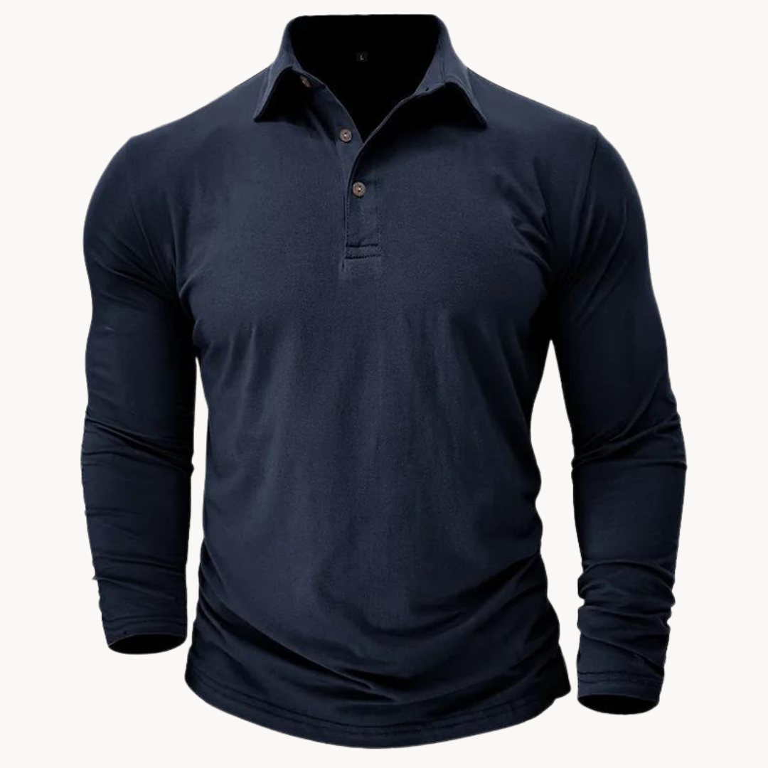Comfortable Polo Shirt with Relaxed Fit and Airy Design