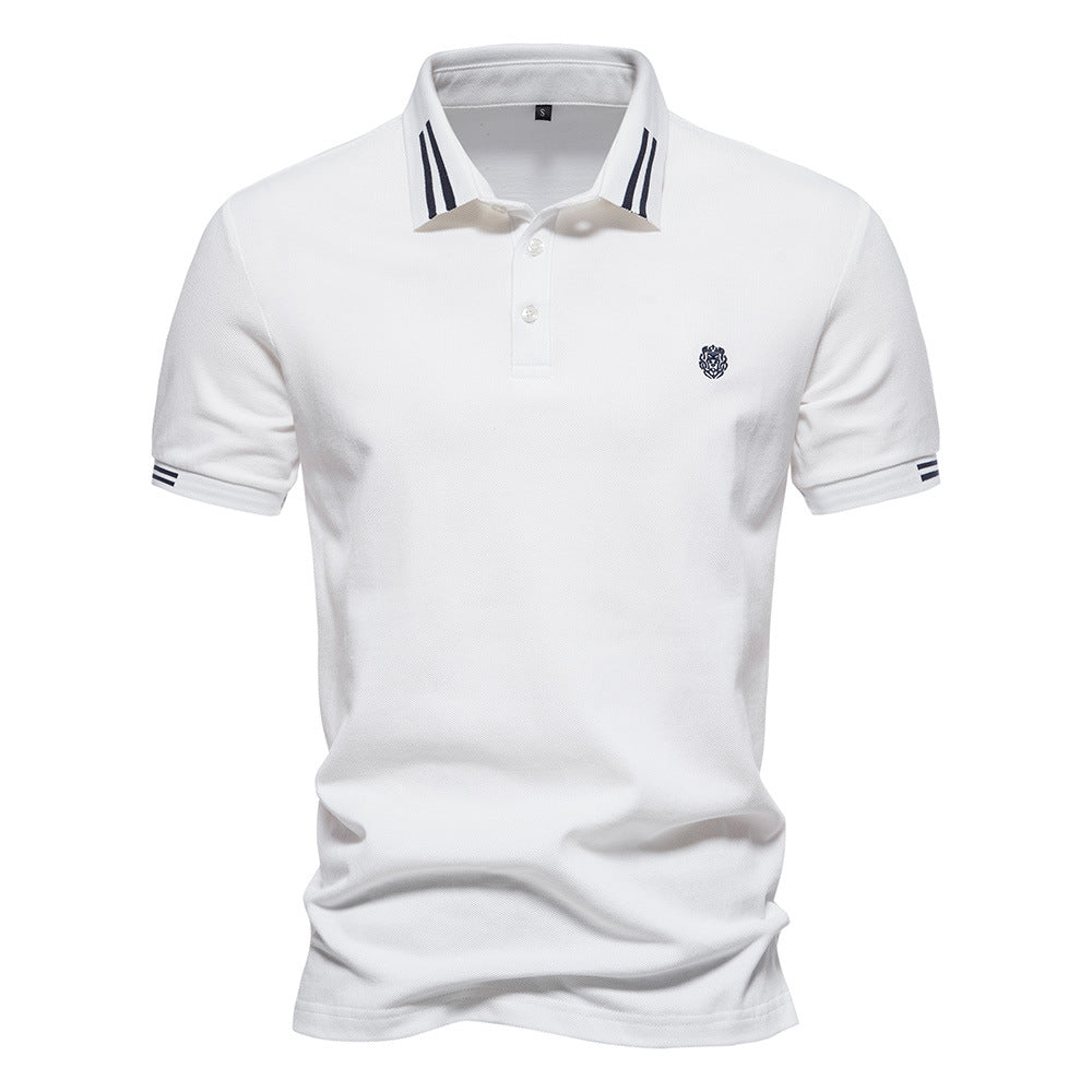 Classic Fit Polo Shirt with Stripe Details