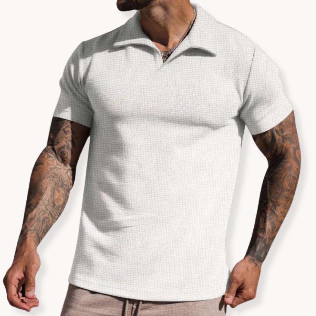 Classic Fit Polo Shirt Stays Crisp