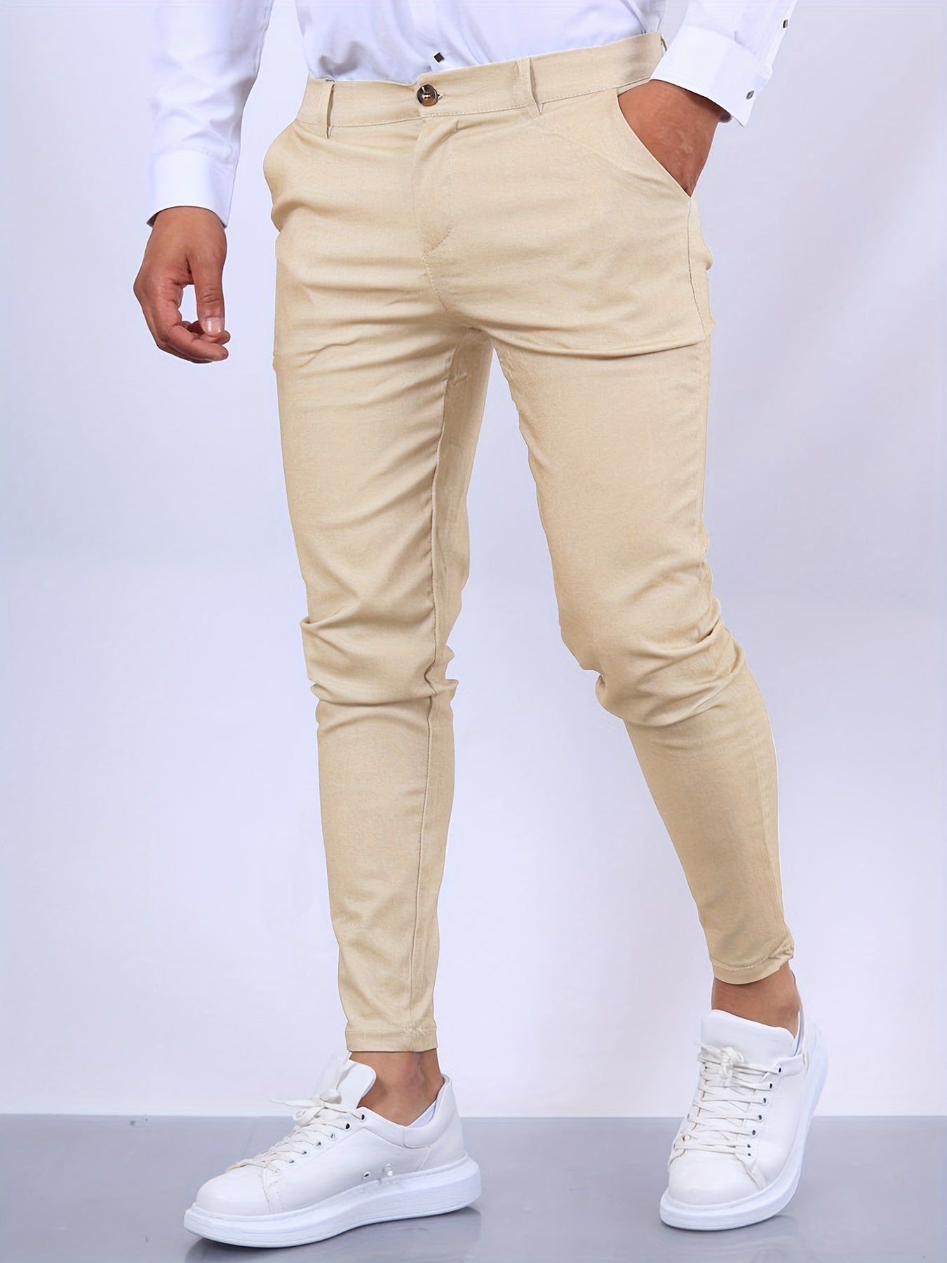 Comfortable Fit Slim Leg Dress Pants