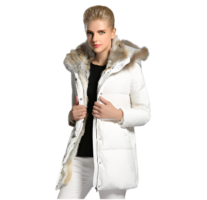 Warm Women's Padded Puffer Hooded Jacket