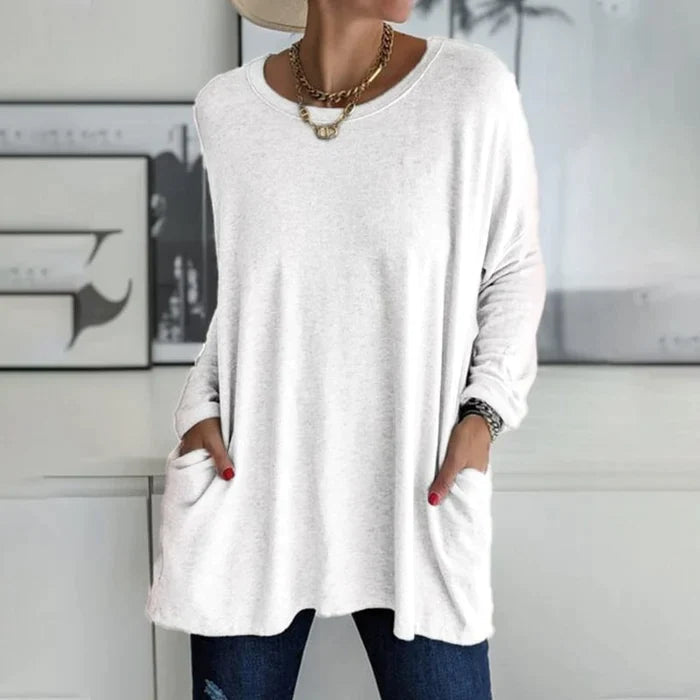 Women's Cozy Fall Long Sleeve Tunic Top