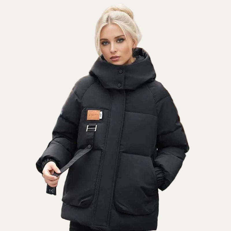 Relaxed Fit Hooded Snow Parka Jacket