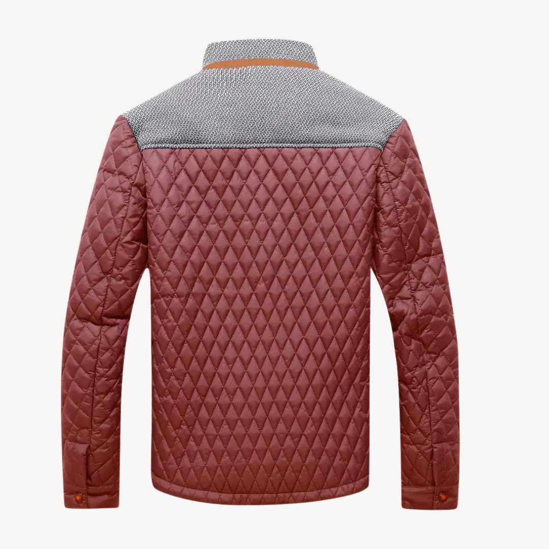 Warm Quilted Puffer Jacket for Men