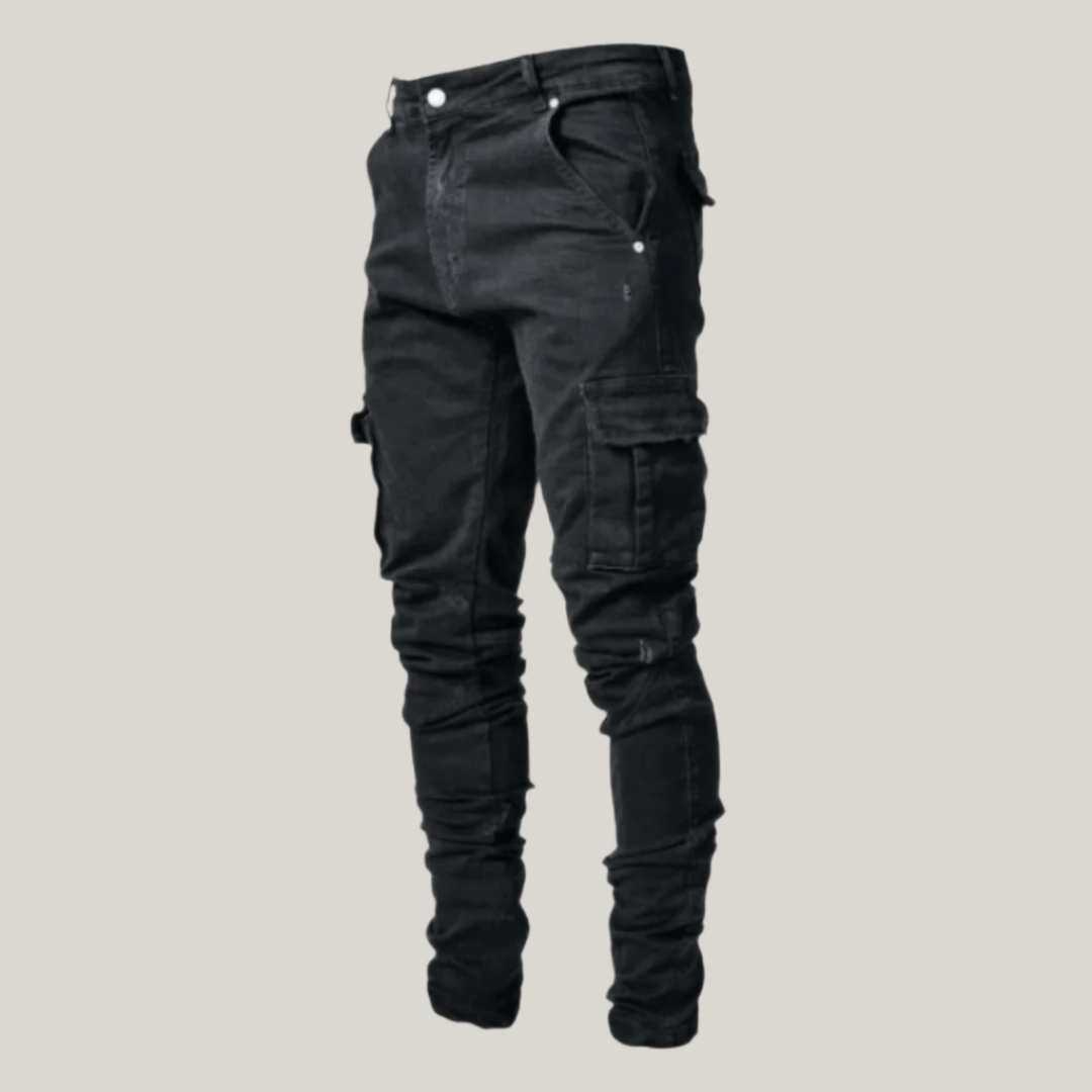 Comfortable Fit Cargo Jeans