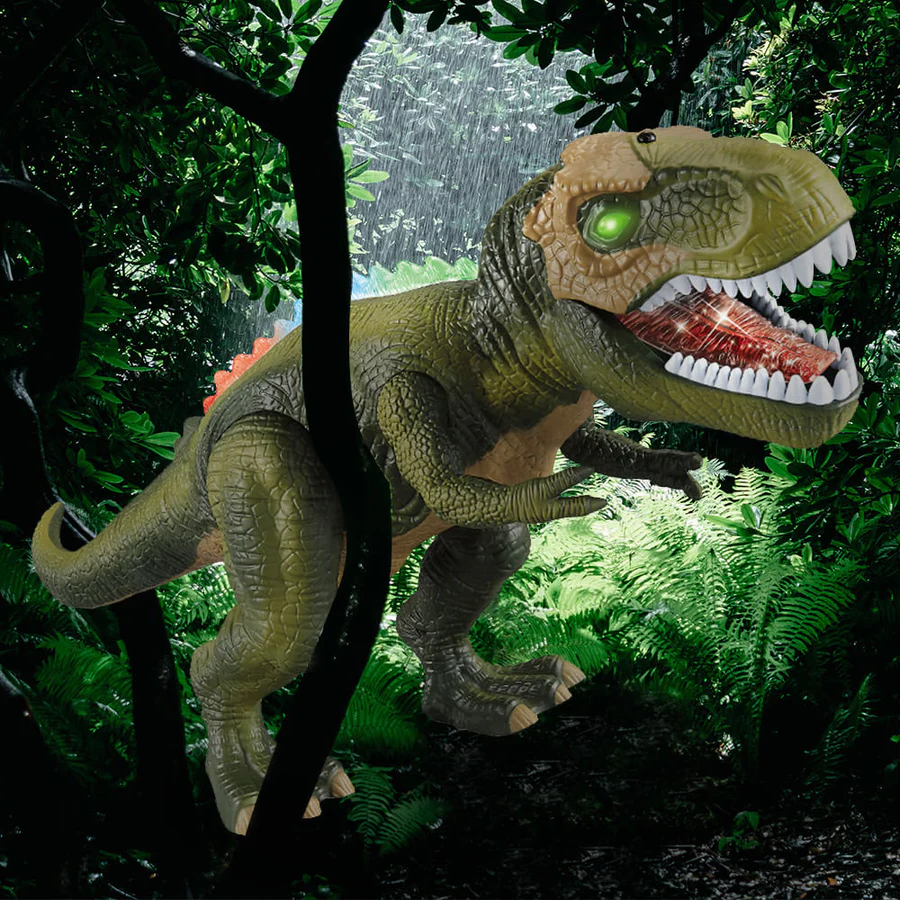 Fun Remote Control T-Rex Toy with LED Lights