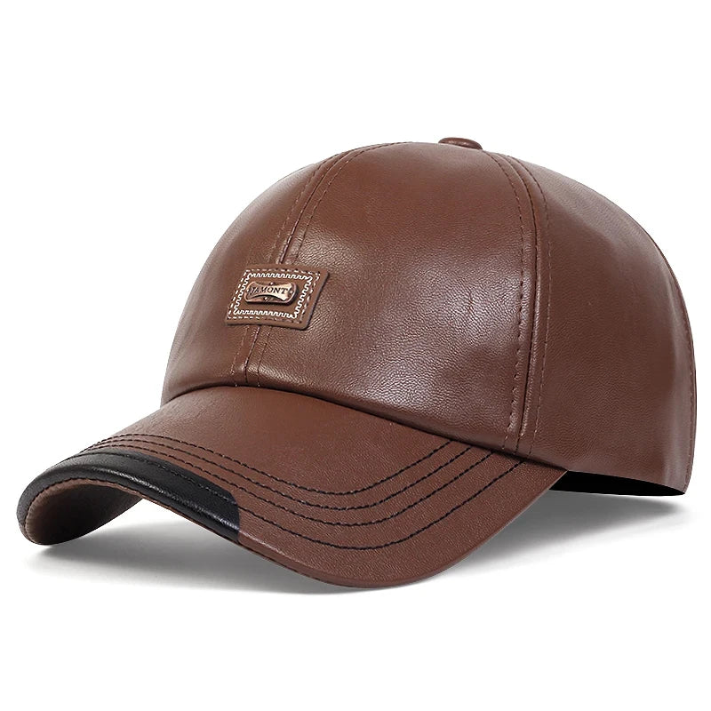 Genuine Leather Dad Gift Hat