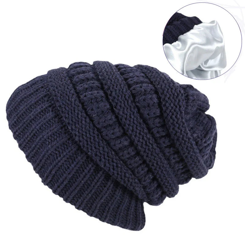 Warm Cozy Fleece Lined Beanie Cap